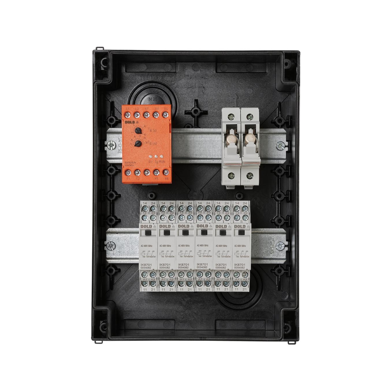 DOLD SX9033 200-6 - straight-on with no cover fuse open