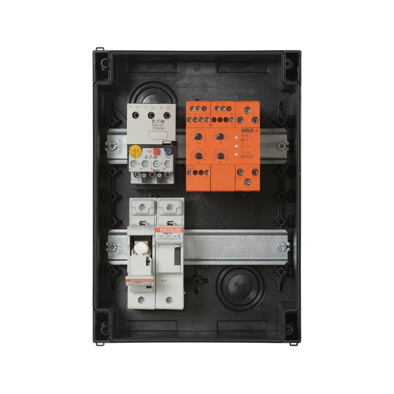 DOLD SX9033 400-2-3-5 - straight-on with no cover fuse open v2