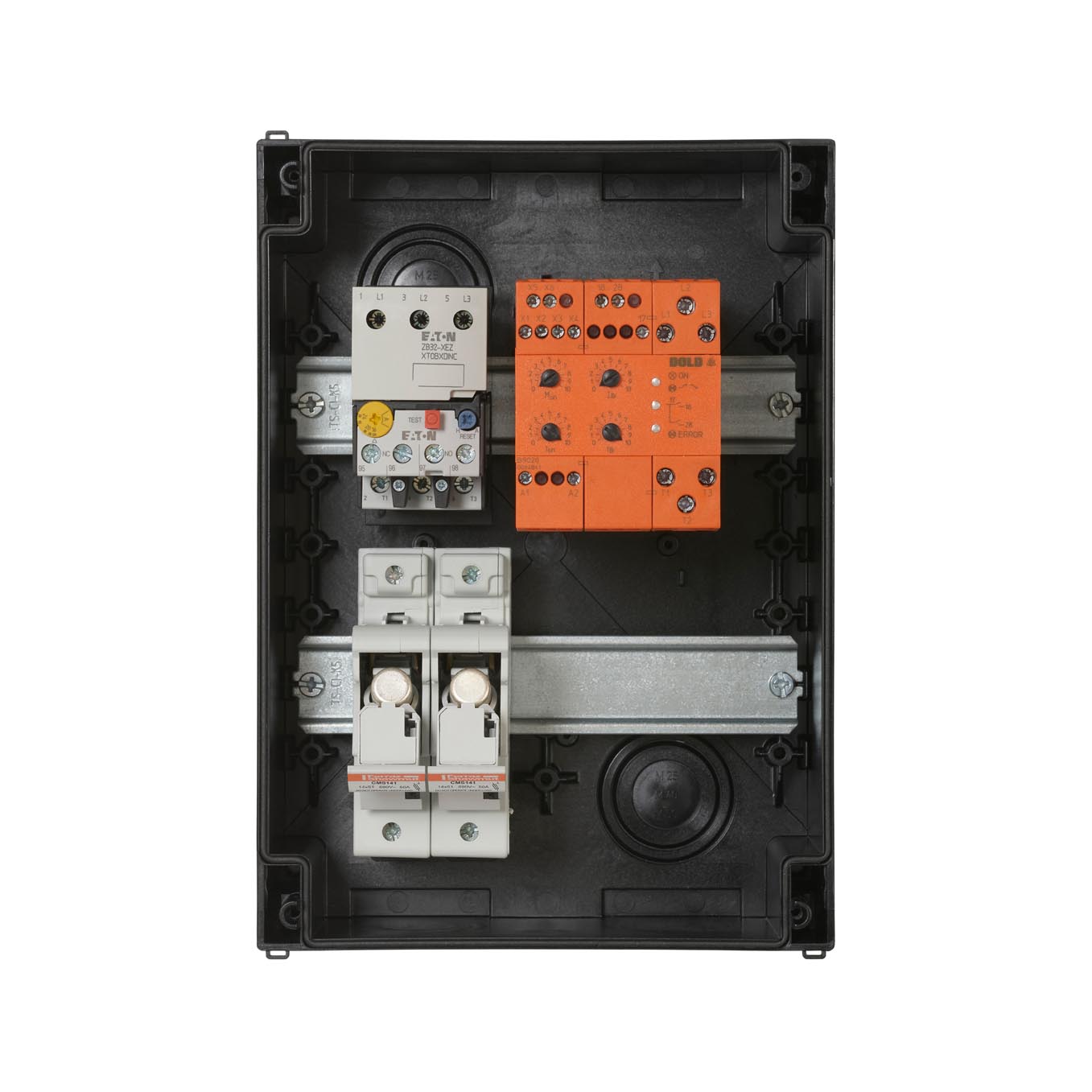 DOLD SX9033 400-2-3-5 - straight-on with no cover fuse open