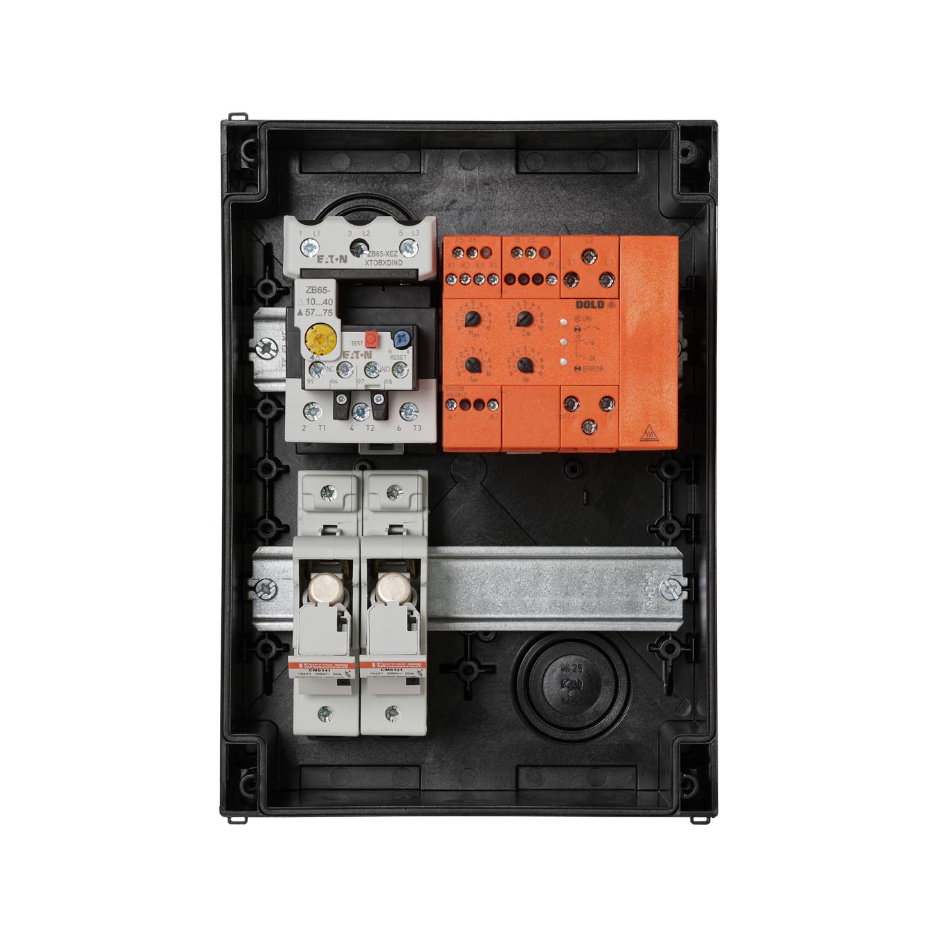 DOLD SX9033 400-4 - straight-on with no cover fuse open